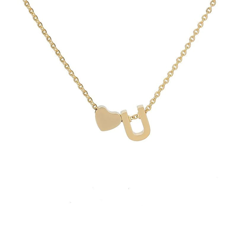 🔥Last Day 69% OFF ✨Personalized Gold Heart A-Z Initial Necklace Jewelry Gift for Her