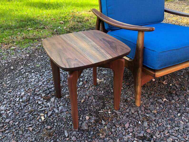 Side Table , Mid Century Modern , Walnut , End Table , Midcentury , Danish Modern
