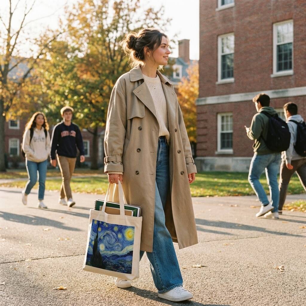 Starry Night Canvas Tote Bag – Carry Art, Carry Soul