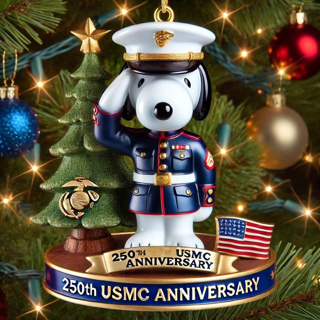 U.S. Marine Corps 250th Anniversary Christmas Ornament