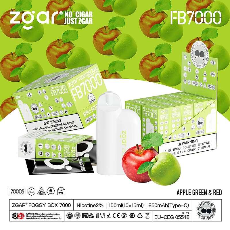 ZGAR FOGGY BOX 7000 Puffs 2% Nicotine Rechargeable Disposable Pod