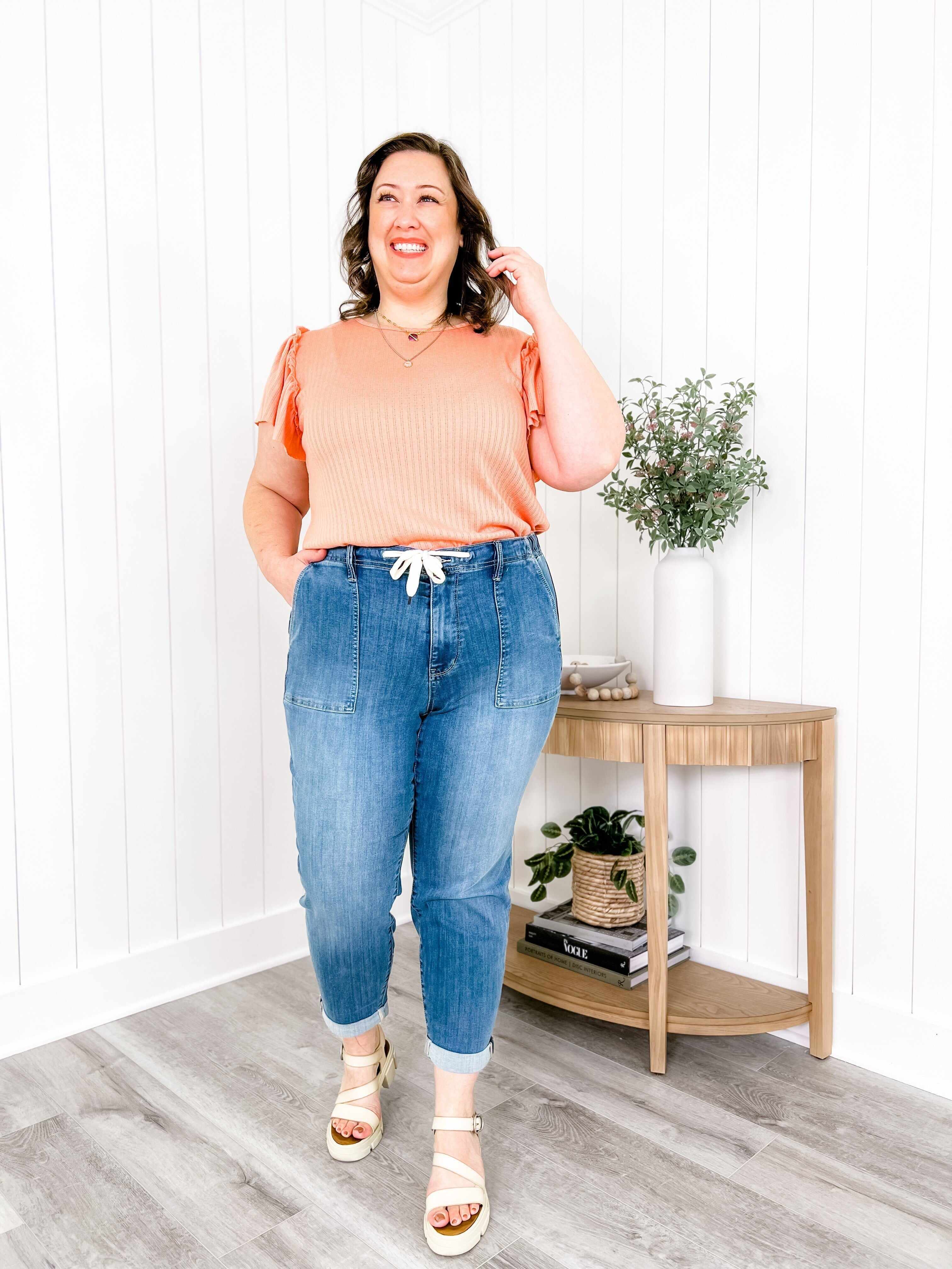 Airplane Mode Medium Wash Pull On Joggers