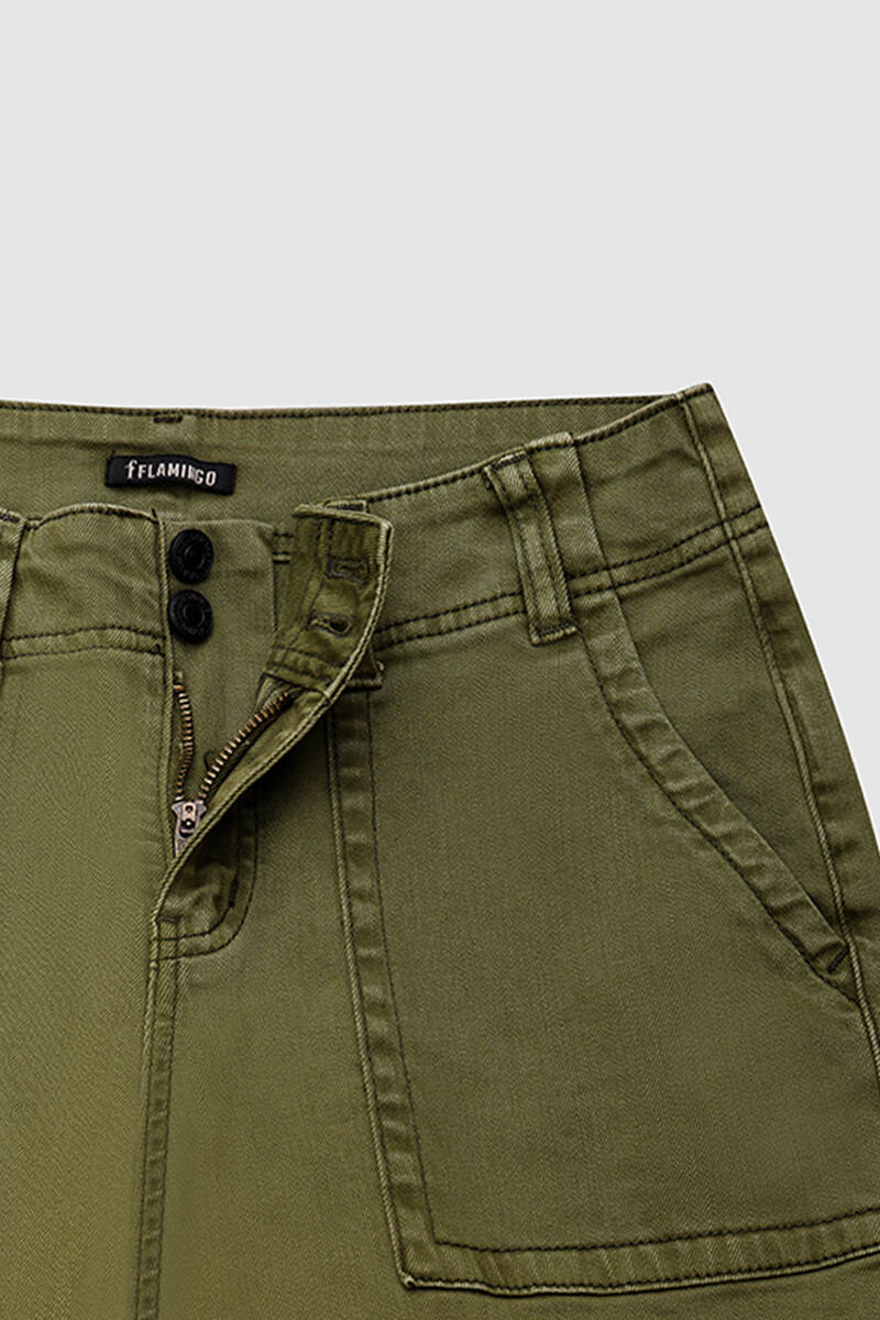 🔥Double Button Mid Waist Straight Leg Pants