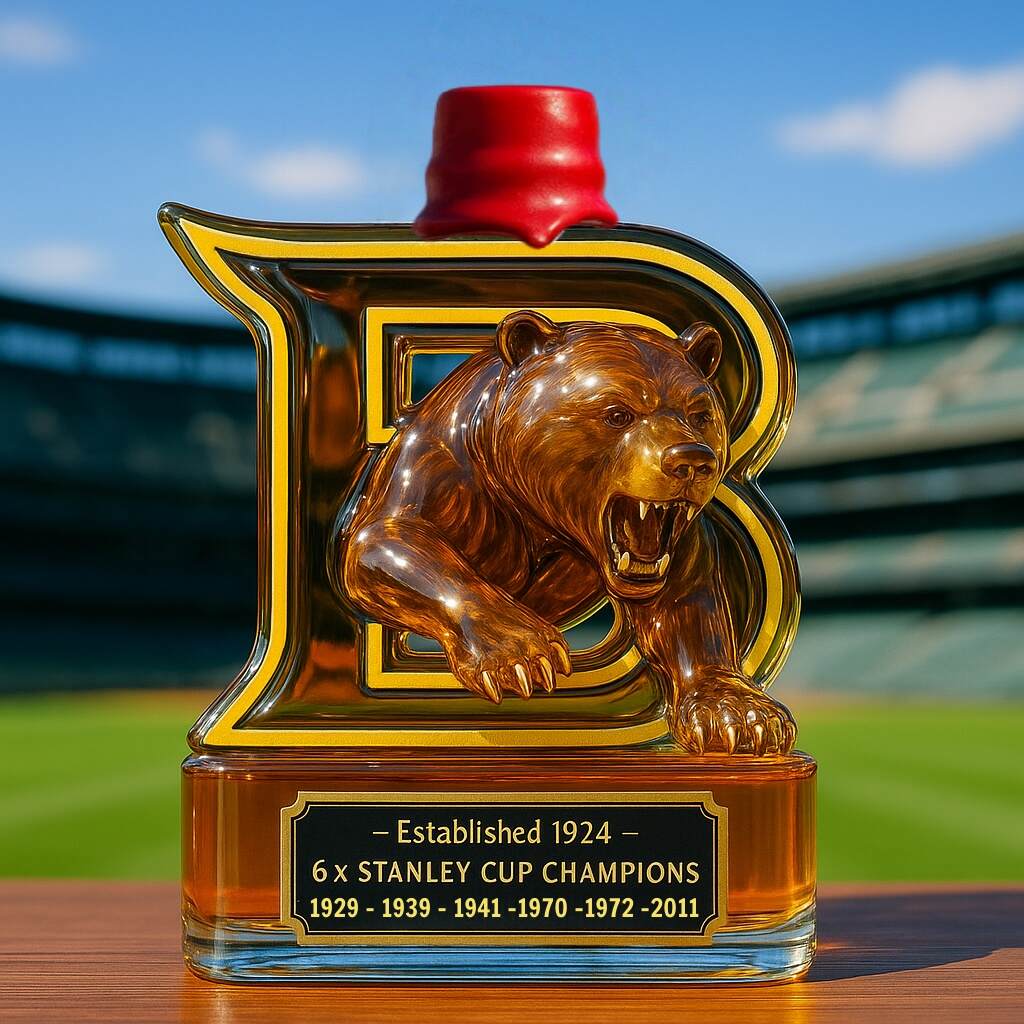 Boston Bruins Whiskey Bottle