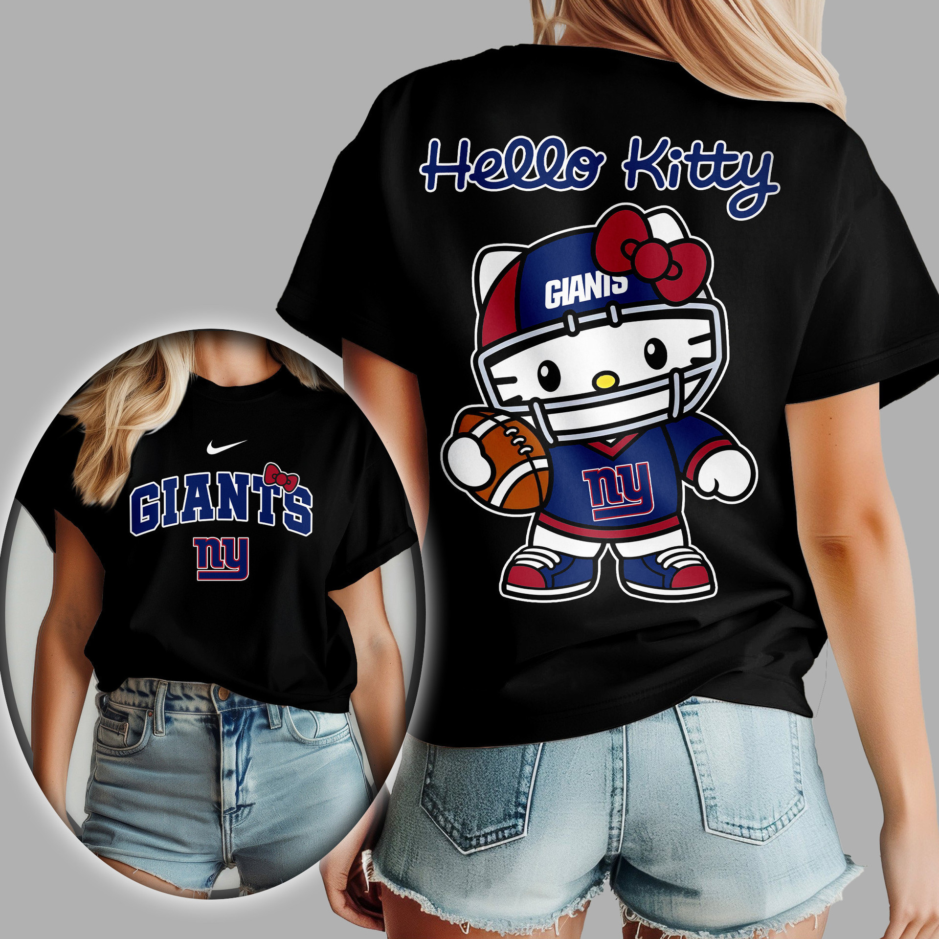 New York Giants | Premium NFL Hello Kitty Women's Shirt TD