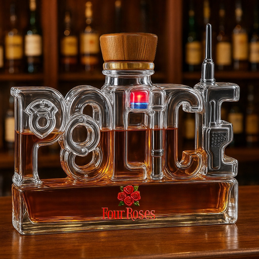 POLICE Whiskey Bottle