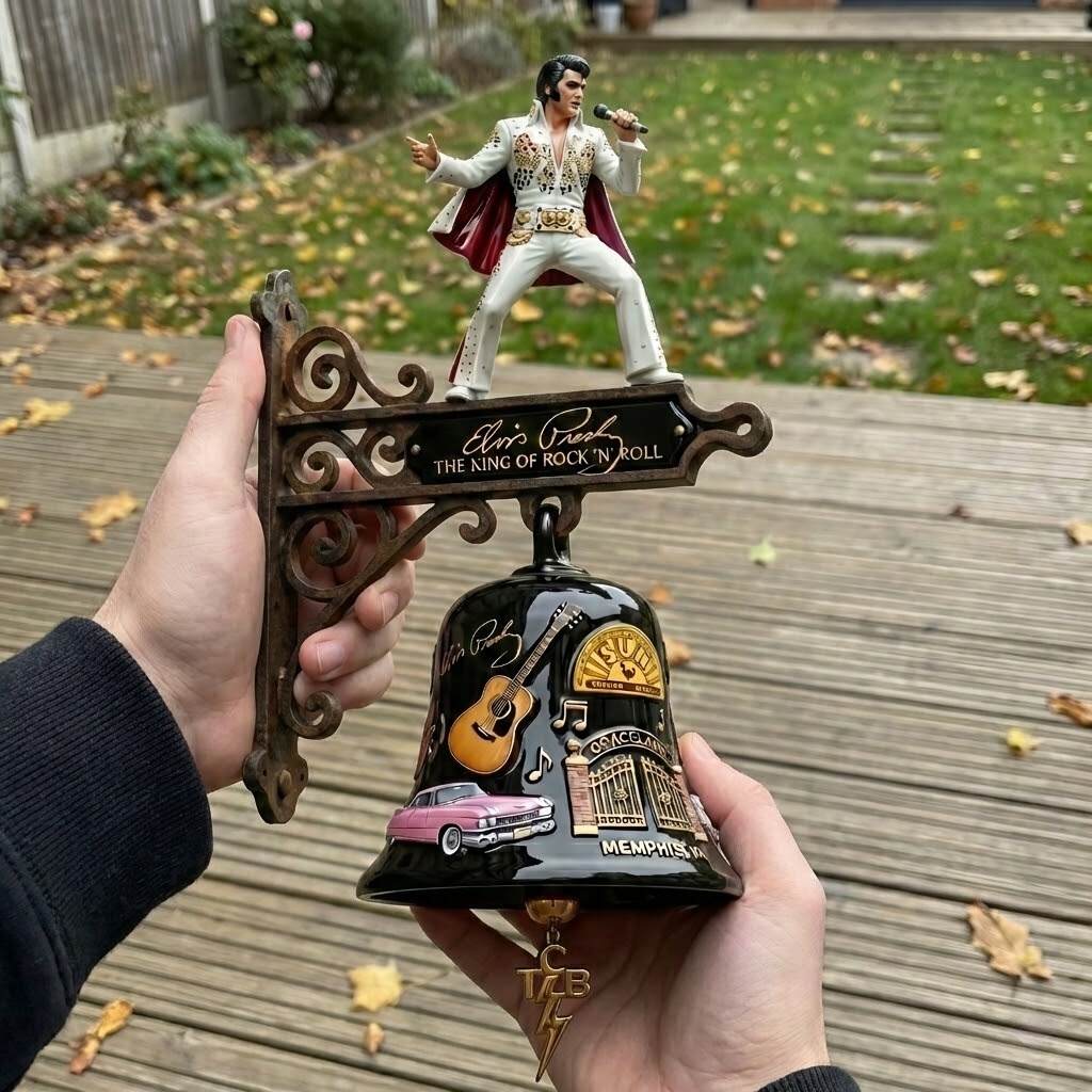 🎸 Elvis Presley – The King of Rock ‘n’ Roll Collector’s Wall Bell