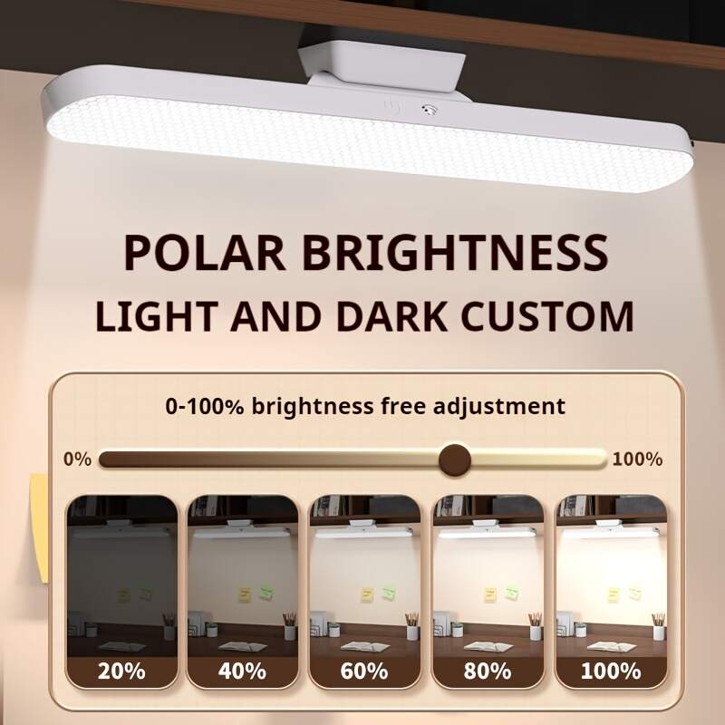 LED Study Light - Soft Eye-care Night Light for Dorm Room Or Bedroom, Flexible Gooseneck Design