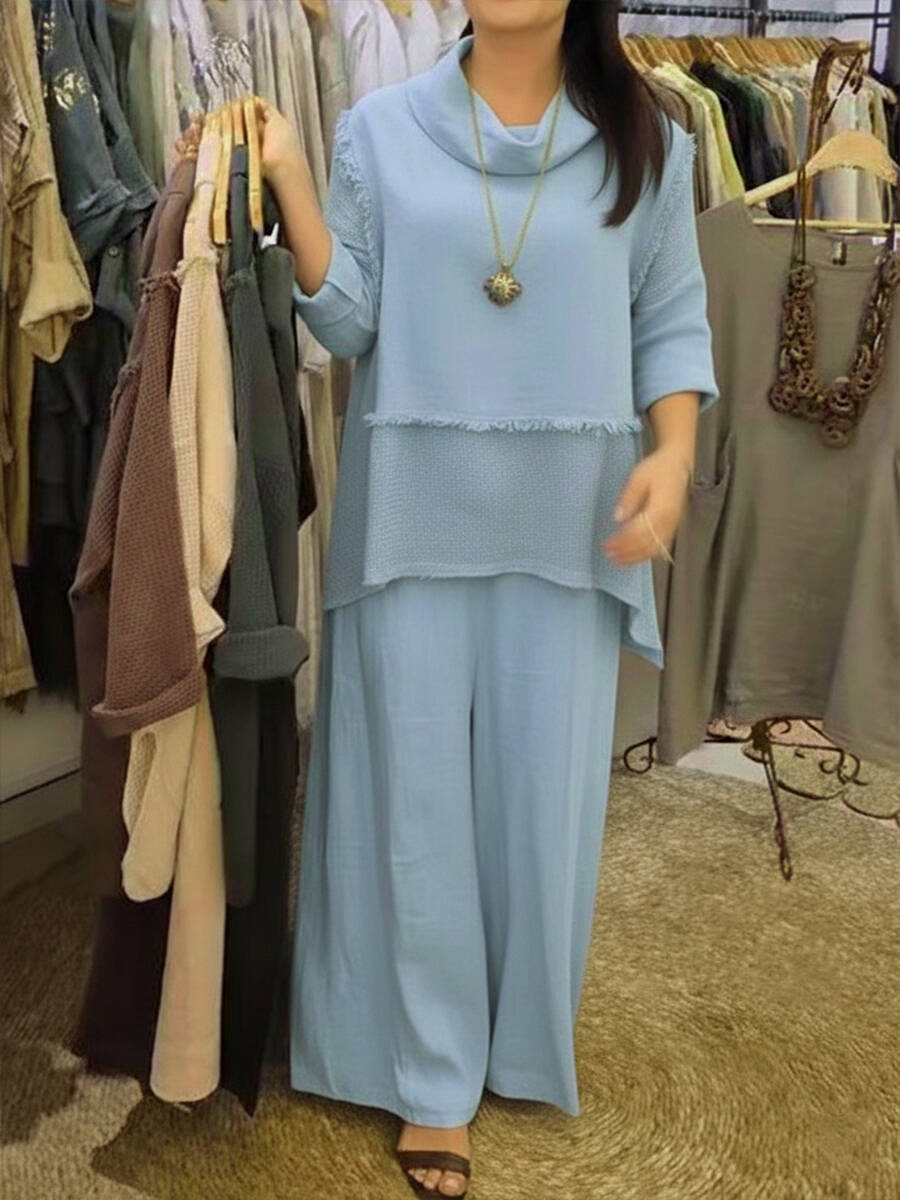 🔥Summer Arrivals🌟Casual Linen And Cotton Top And Pants Two-piece Set
