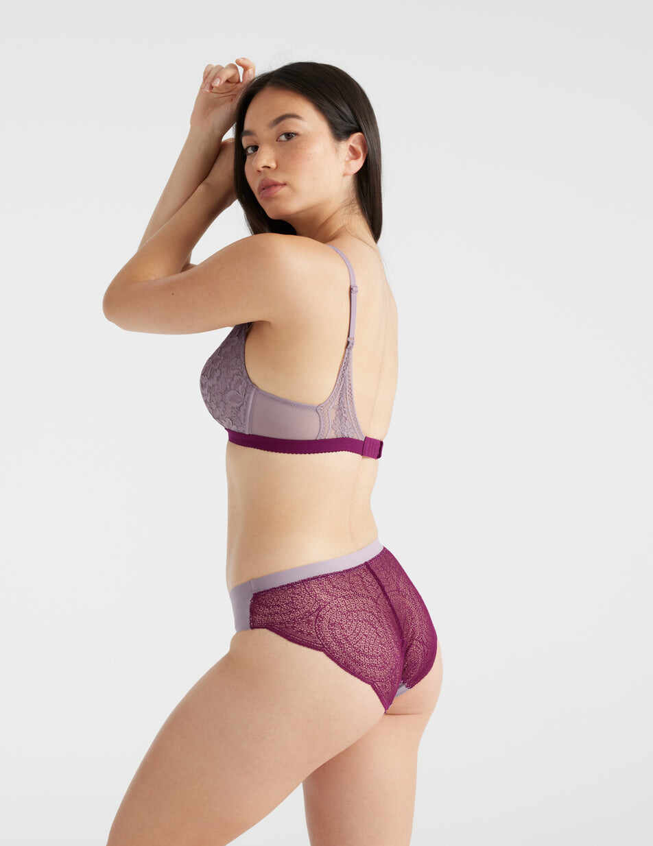 Lace Deep-V Bra