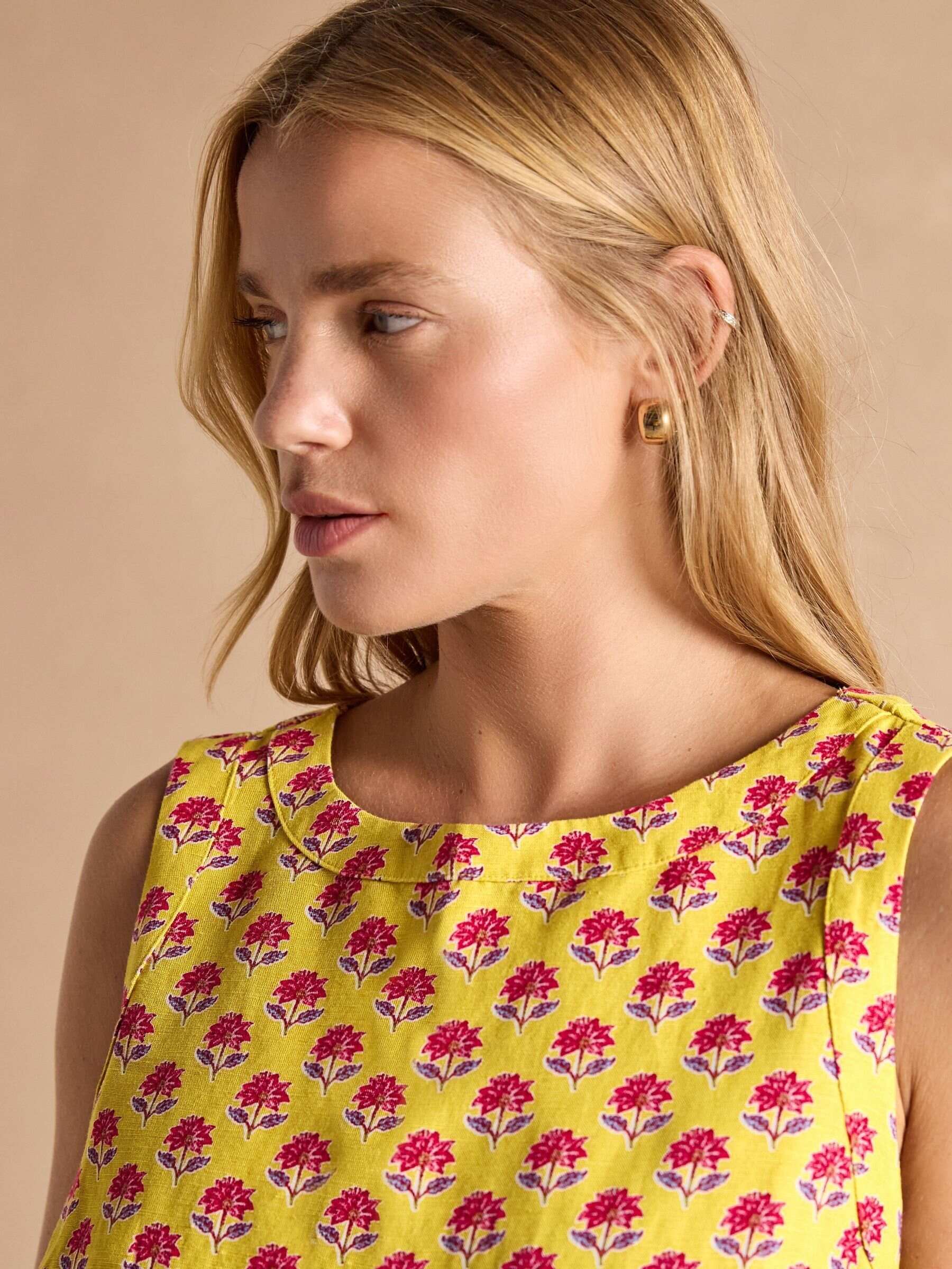 Cove Provence Yellow Sleeveless Top