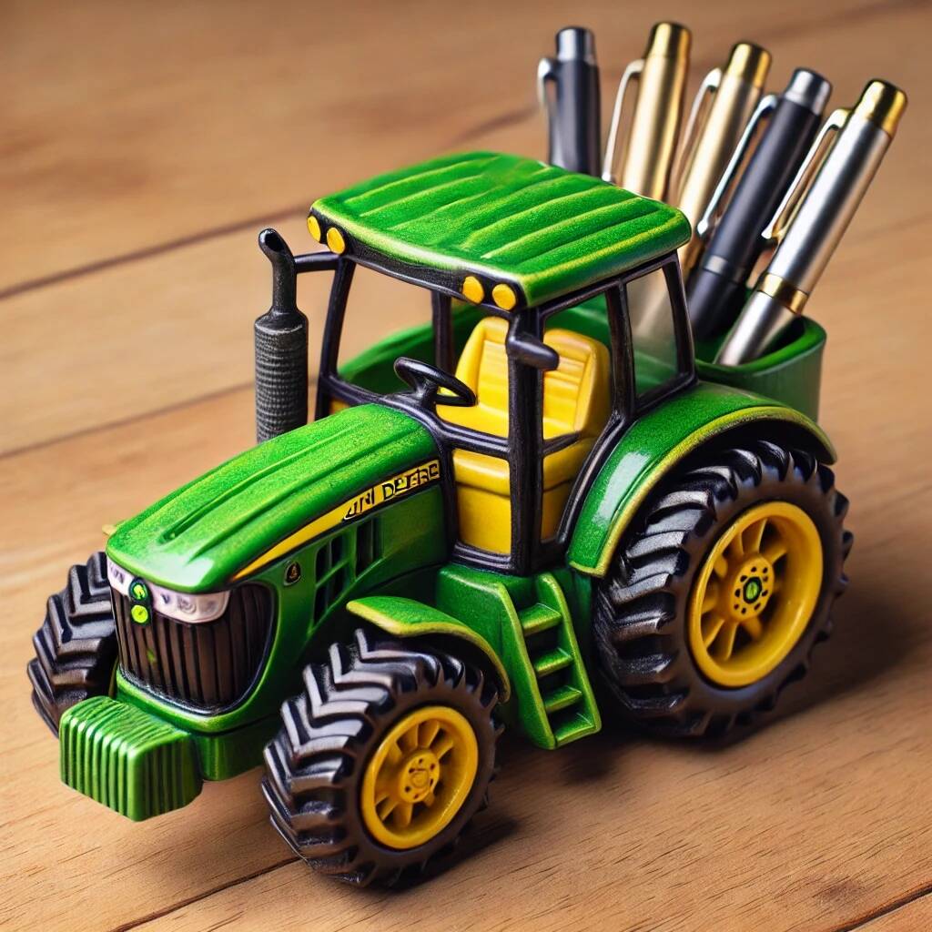 John Deere Farm Equipment Pen Holder