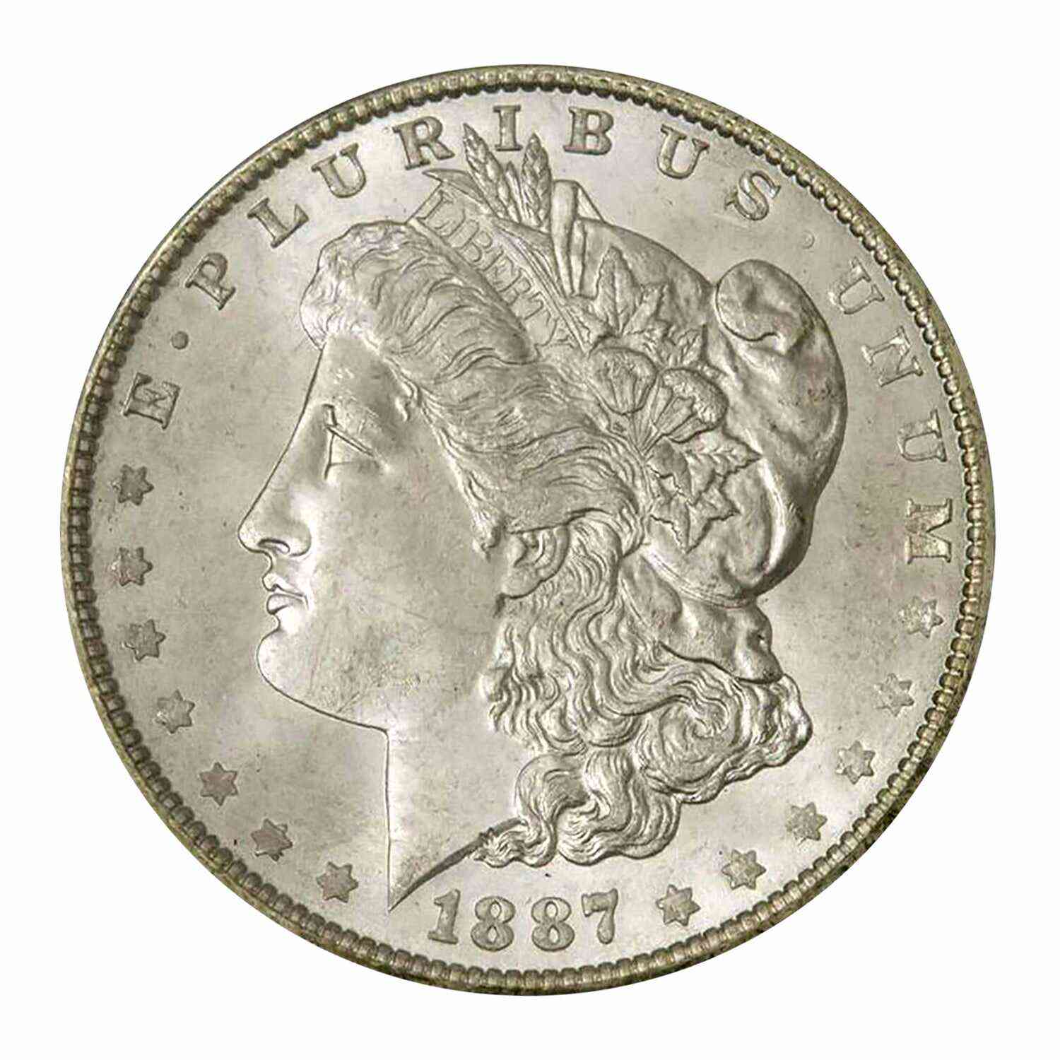 1887 P Morgan Commemorative Silver Dollar Brilliant Uncirculated (BU)