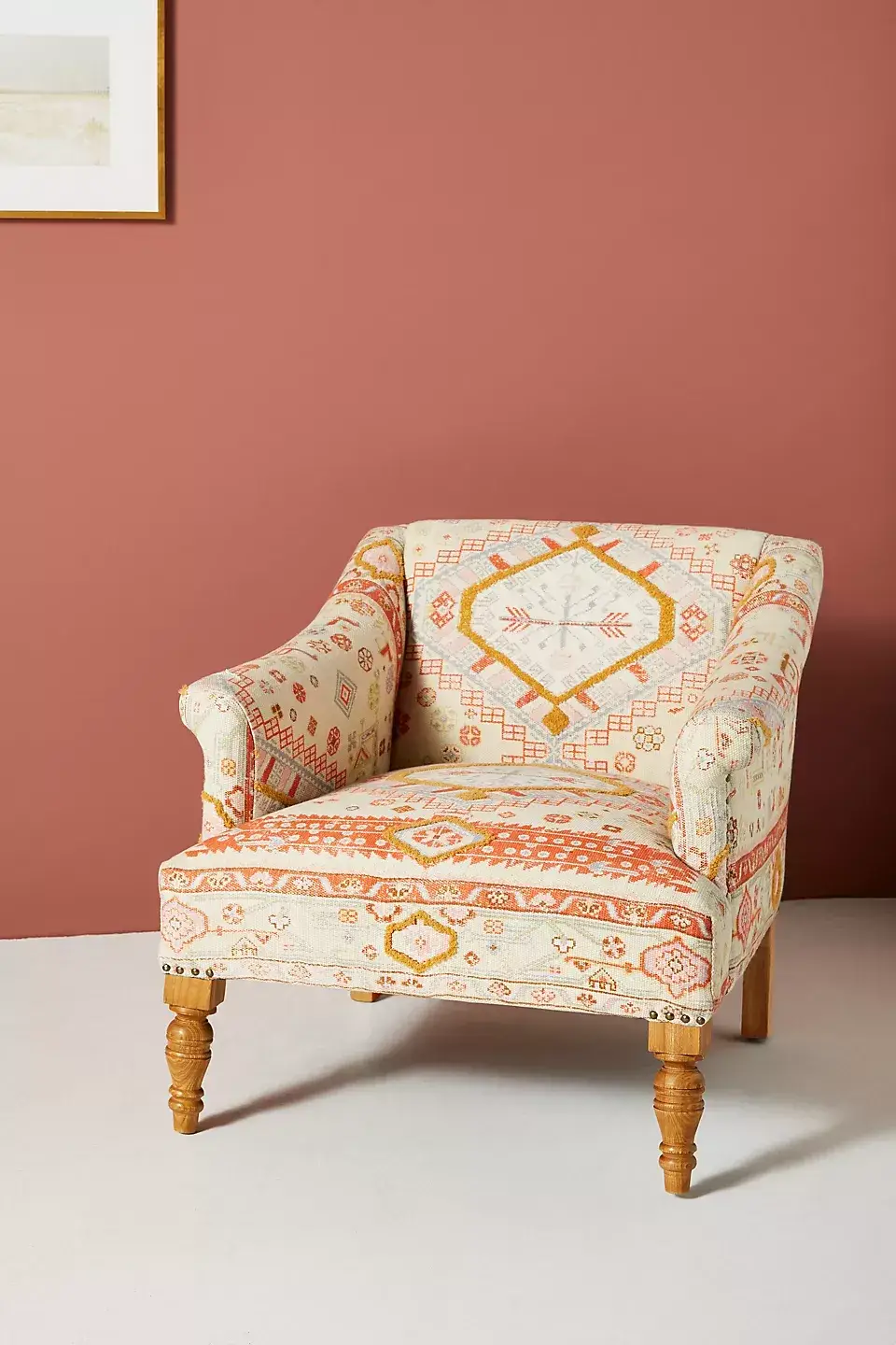 Rug-Printed Sally Accent Chair