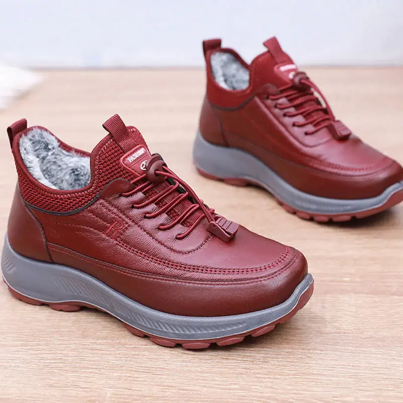 Thick Women's Casual Shoes For Autumn And Winter With Soft Non-slip Soles