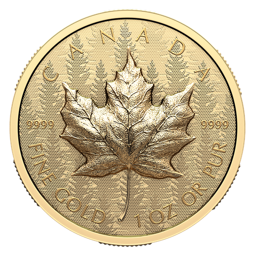 MAPLE LEAF Ultra High Relief 1 Oz Gold Coin 200$ Canada 2024