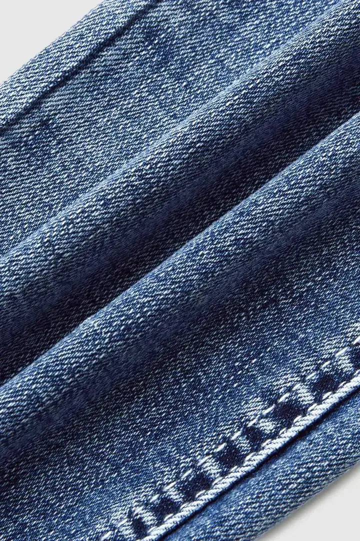 🔥Summer Arrivals🌟Stitch Detail Dual Button Mid Waist Straight Leg Jeans