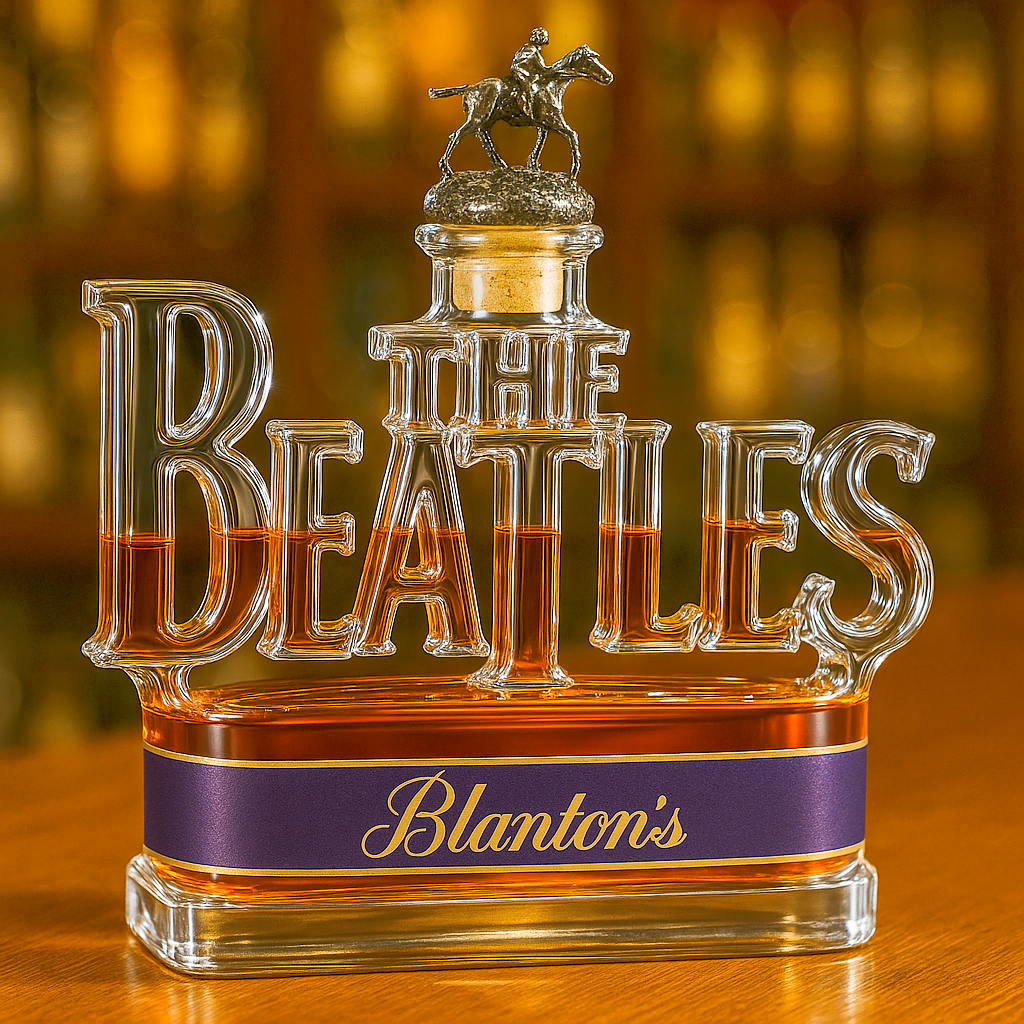The Beatles 65th Anniversary Whiskey Bottle