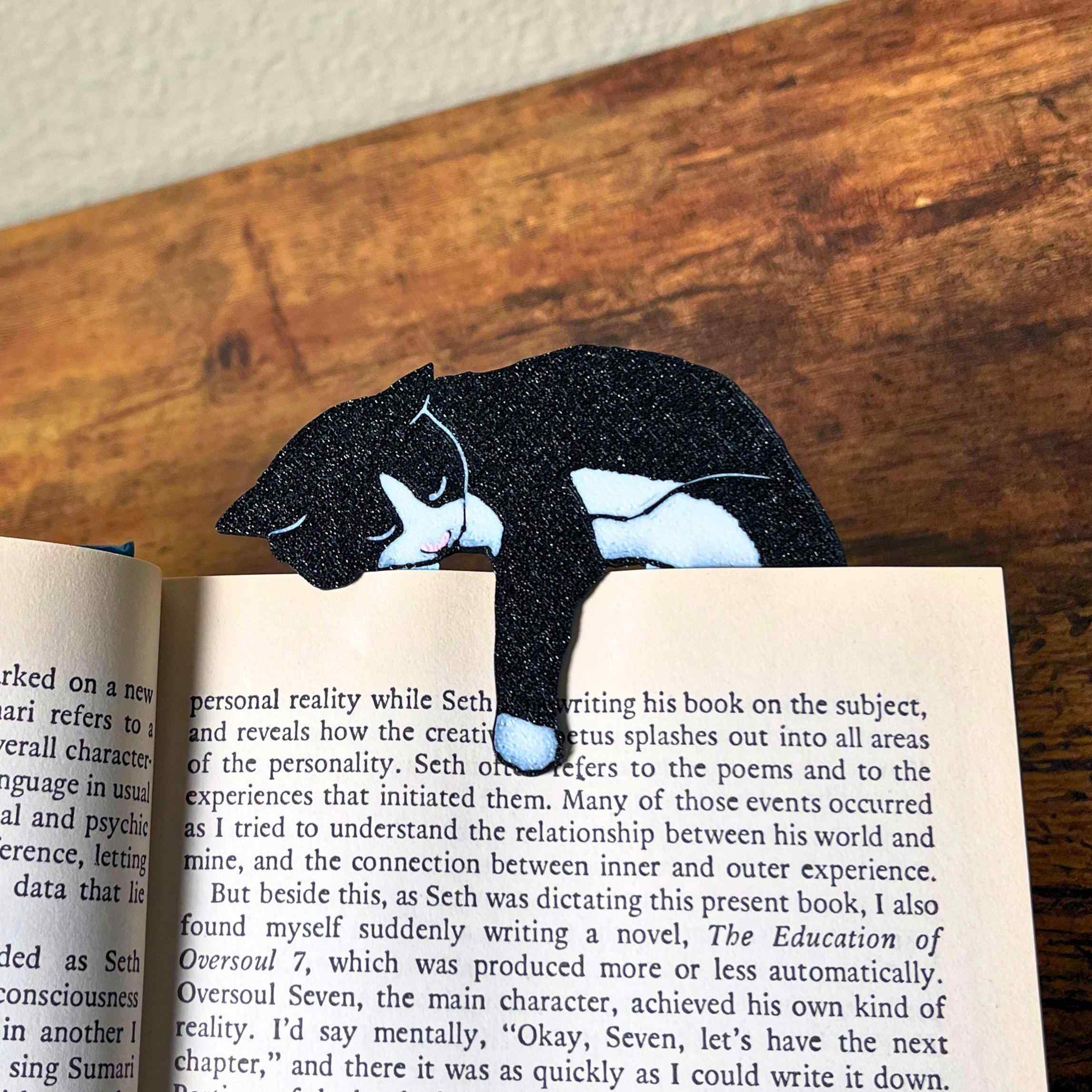 Adorable Tuxedo Cat Bookmark