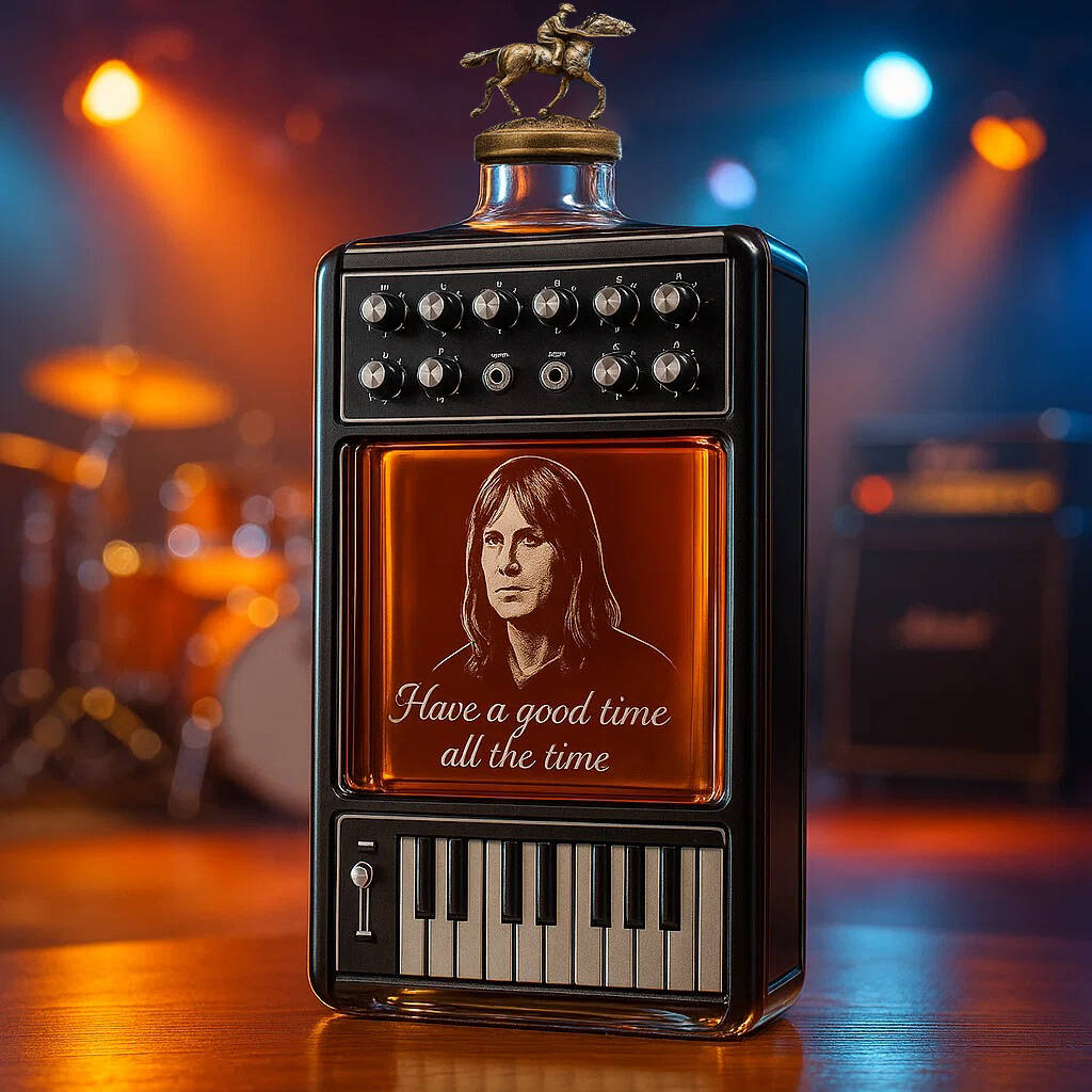 Viv Savage Synthesizer Whiskey Commemorative Bottle