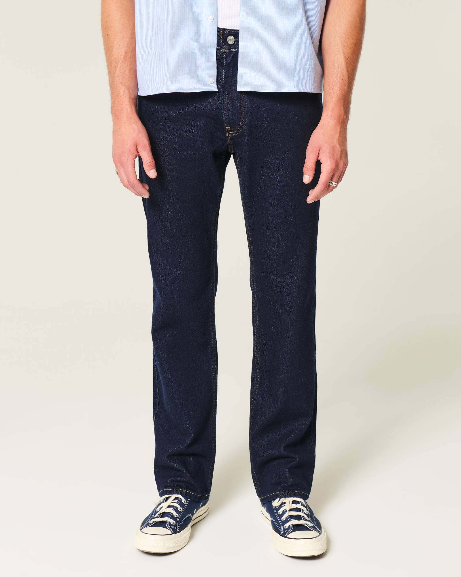 Dark Wash Straight Jeans