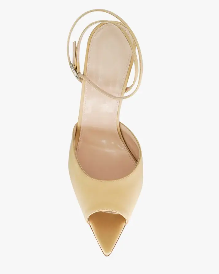 Luxury Satin Wedge Sandal with Crystal Buckle