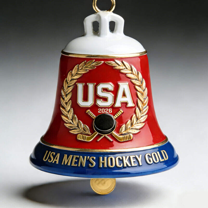 USA Men's Hockey Olympic Gold Medal Bell