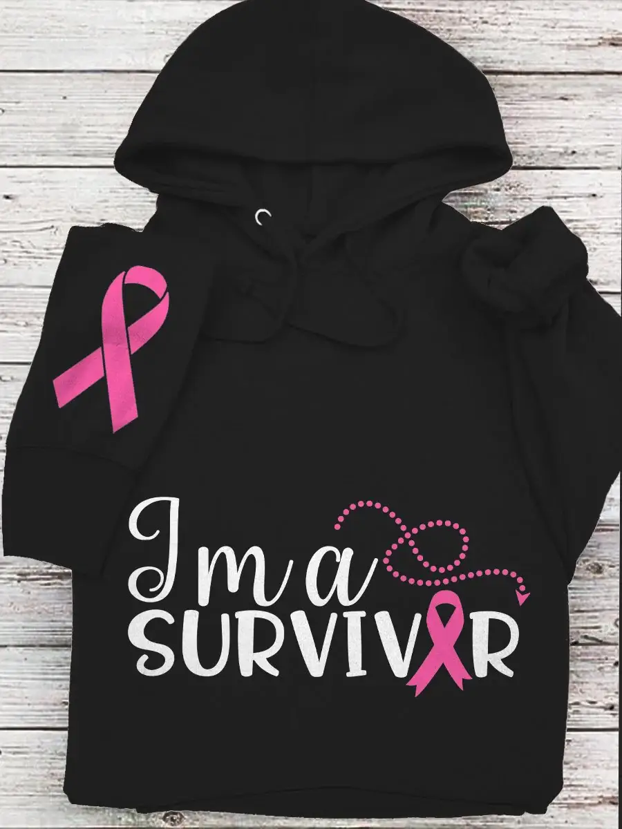 Women's Breast Cancer Ribbon Survivor Sweatshirt