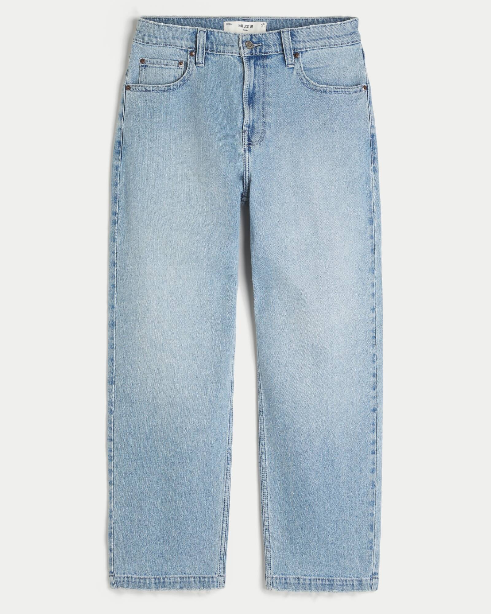 Railroad Stripe Baggy Painter Jeans
