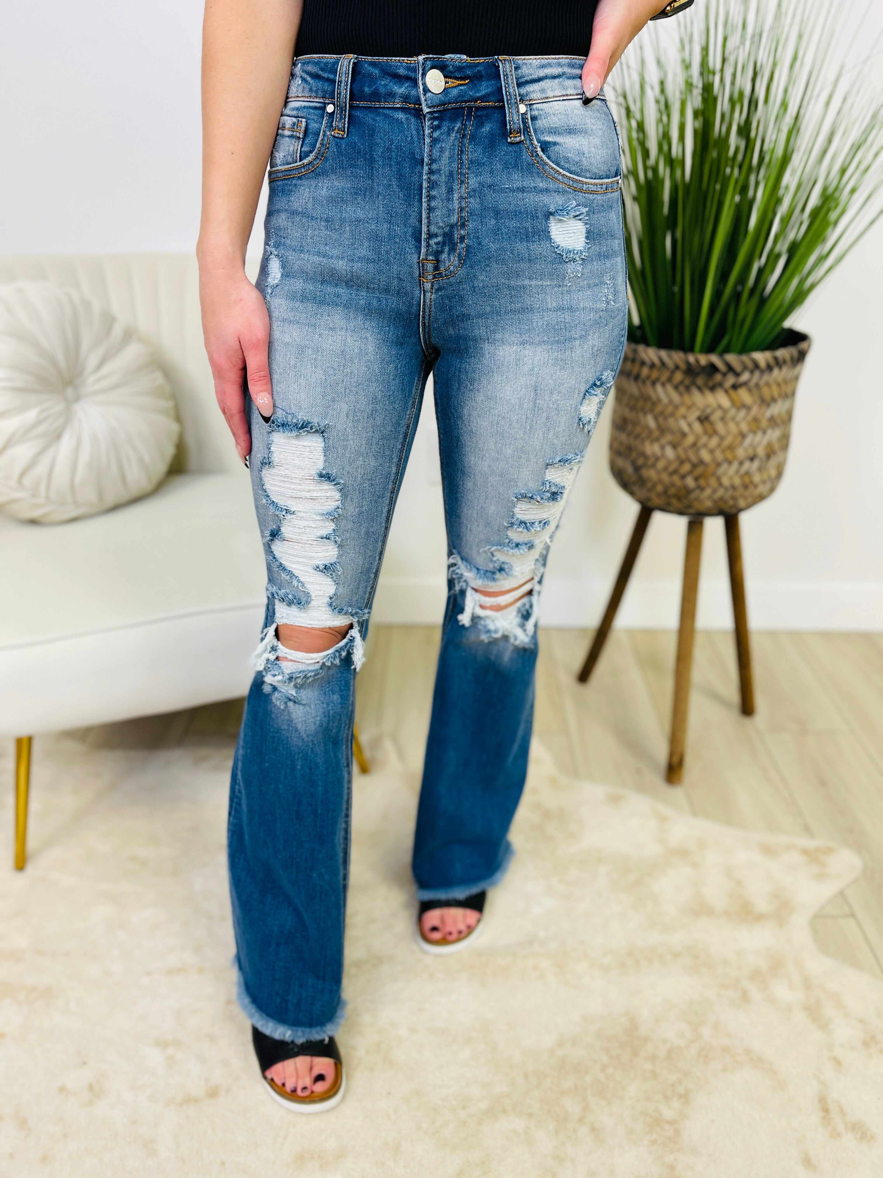 Risen PLUS/REG Pop Of Flare Jeans