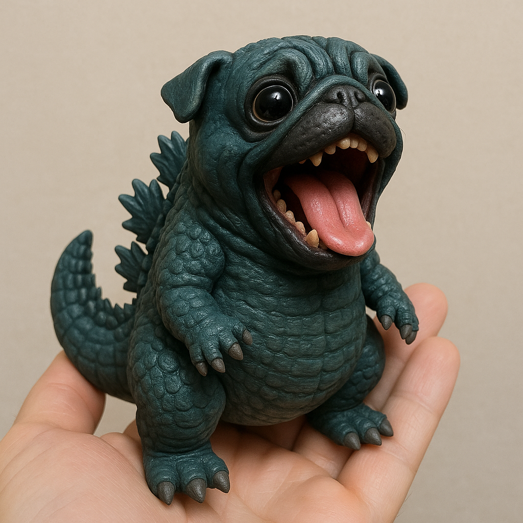 Funny Dogzilla Figure