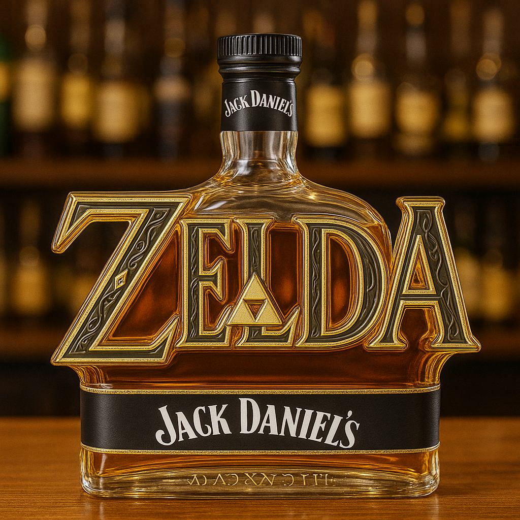 Zelda Whiskey Bottle