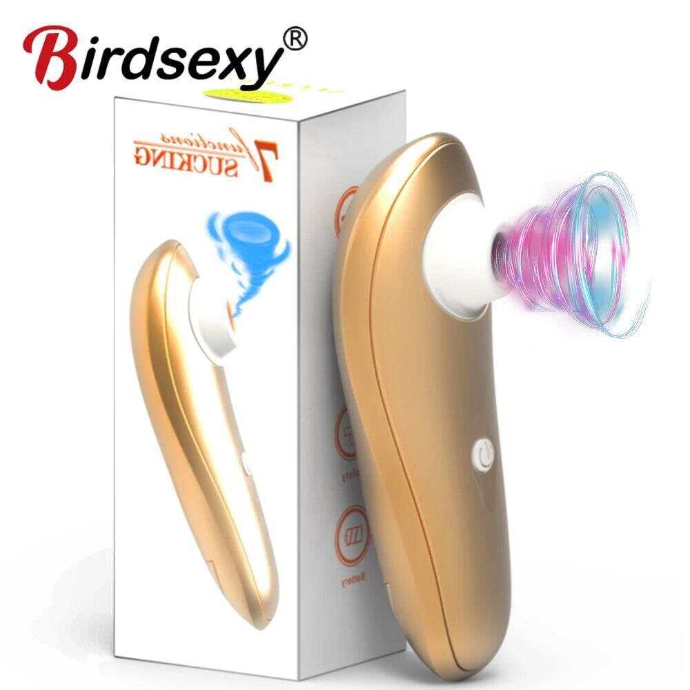 Powerful Clit Sucker Vibrator – Tongue Vibrating Nipple Sucking Stimulator