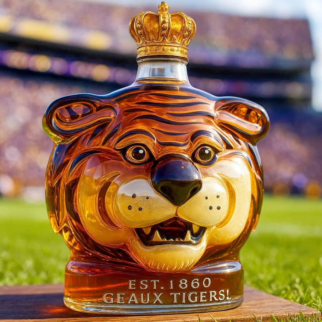 TIGERS Mascot Limited Edition Whisky Bottle