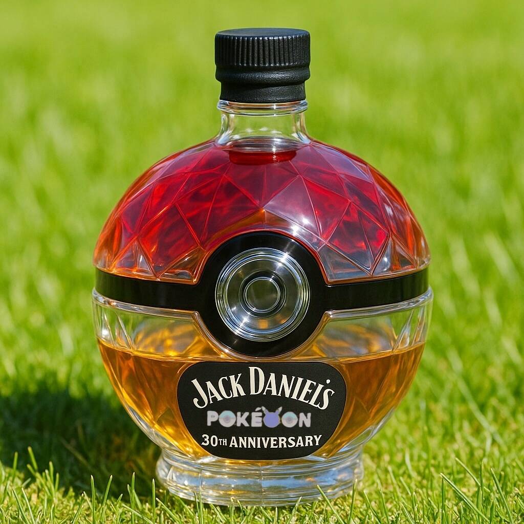 Poké Ball Whiskey Bottle
