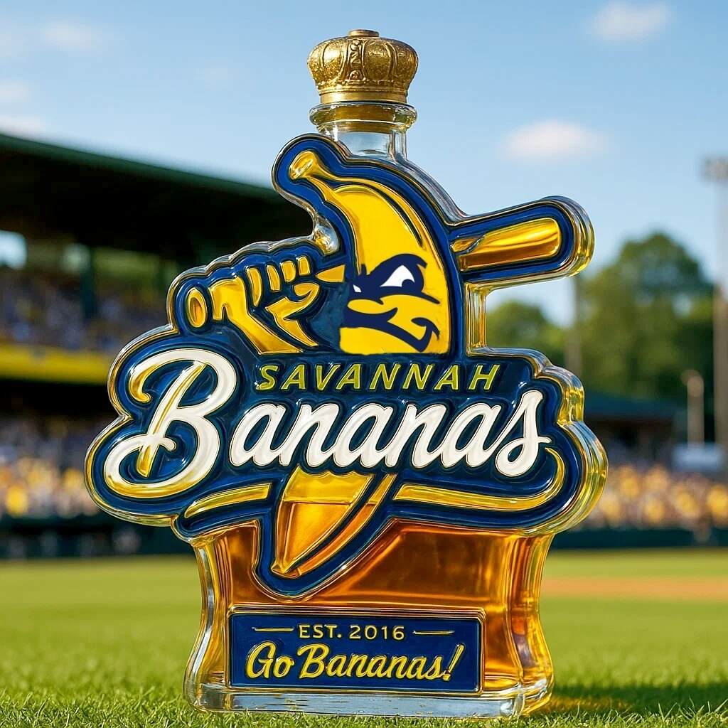 Savannah Bananas Limited Edition Whisky Bottle