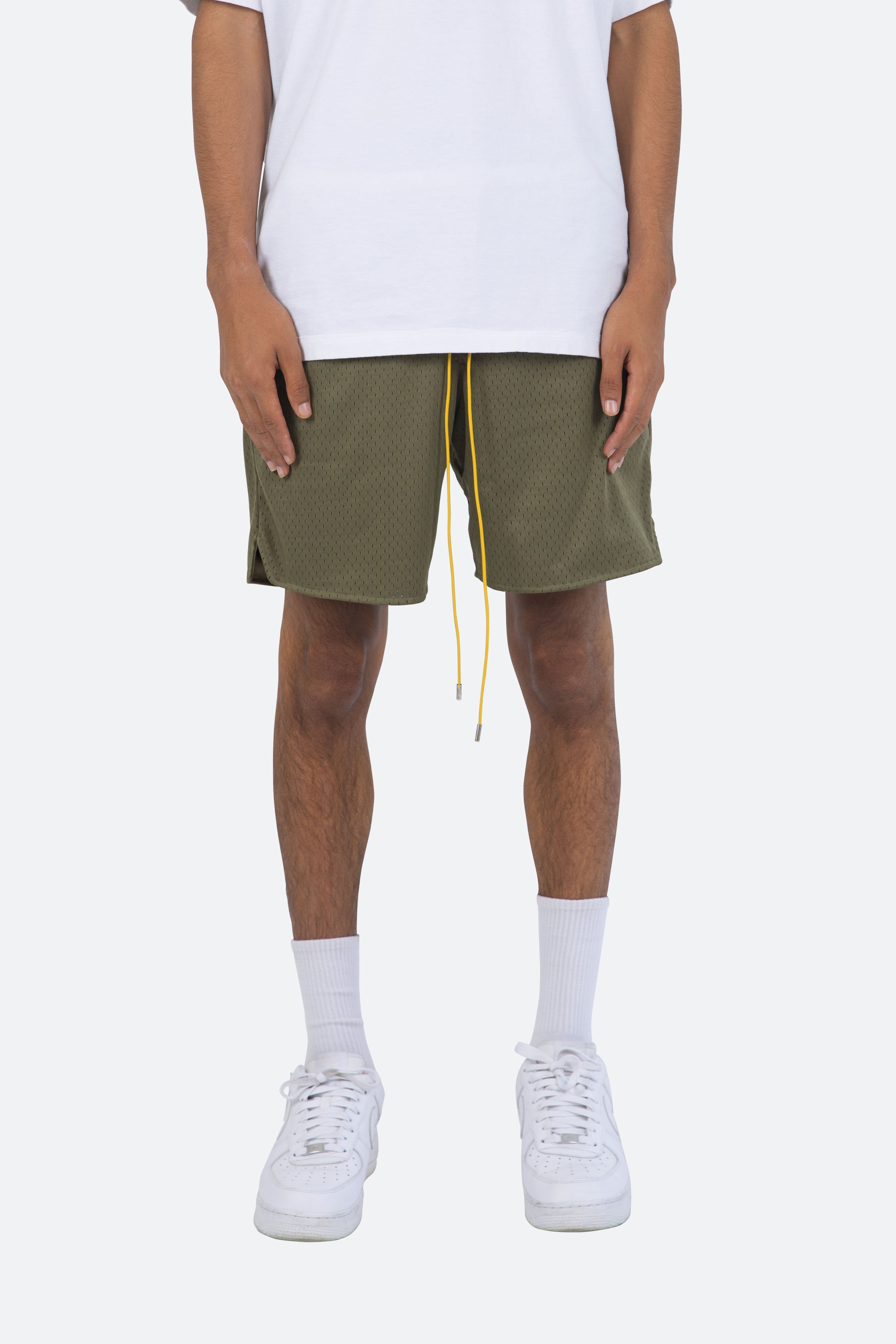 Basic Mesh Shorts - Olive