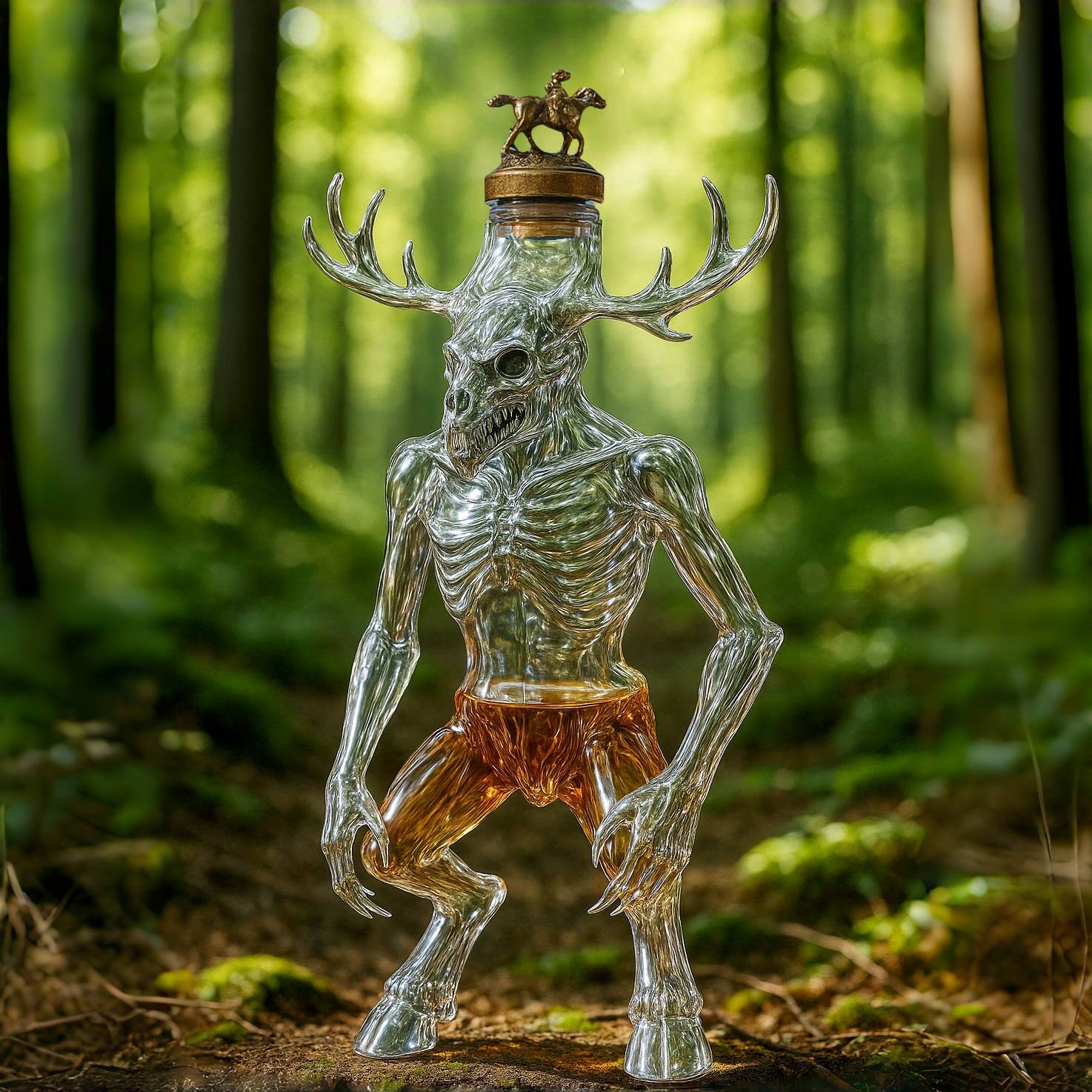 Wendigo whiskey bottle