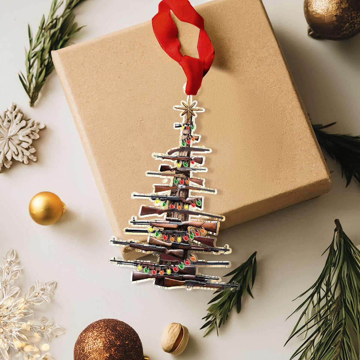 Hunters Gun Christmas Ornament