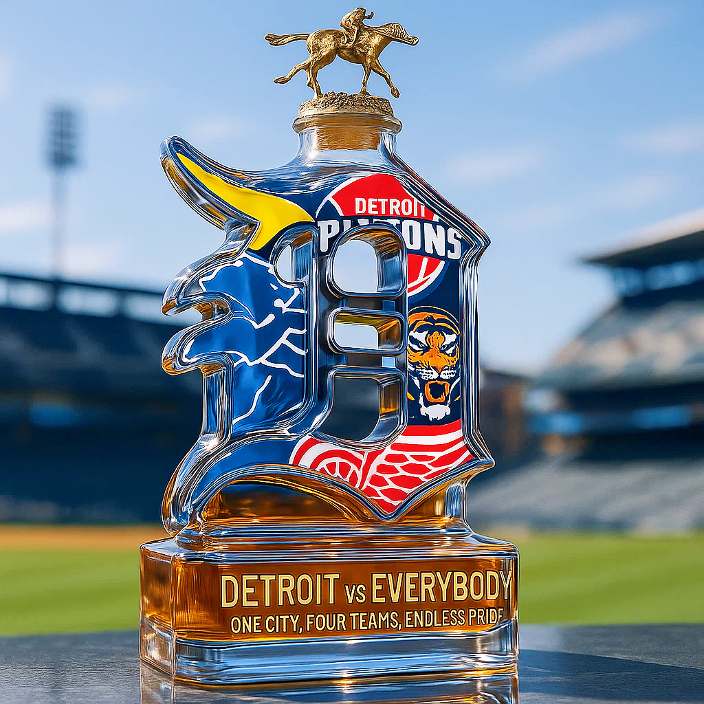 Detroit Proud Legacy Whiskey Bottle