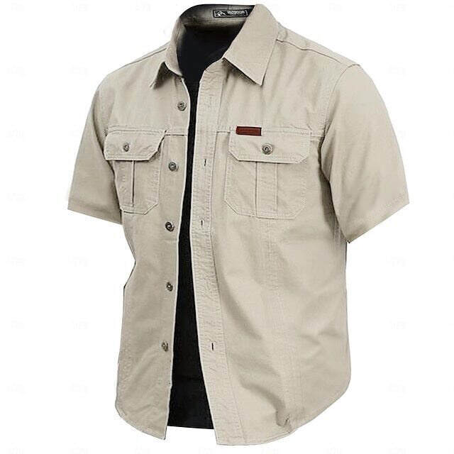 🔥Cow Print Casual Men's work shirt short sleeve