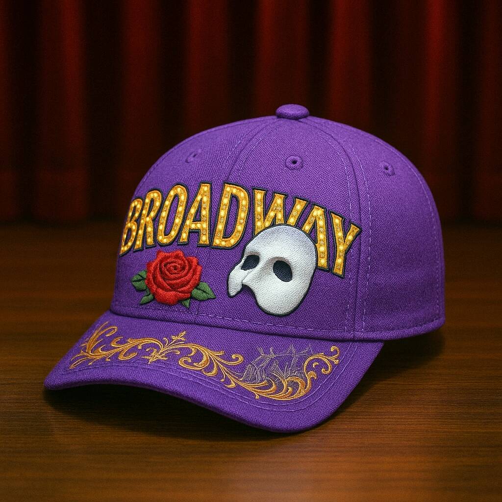 Broadway Hand-Embroidered Baseball Cap