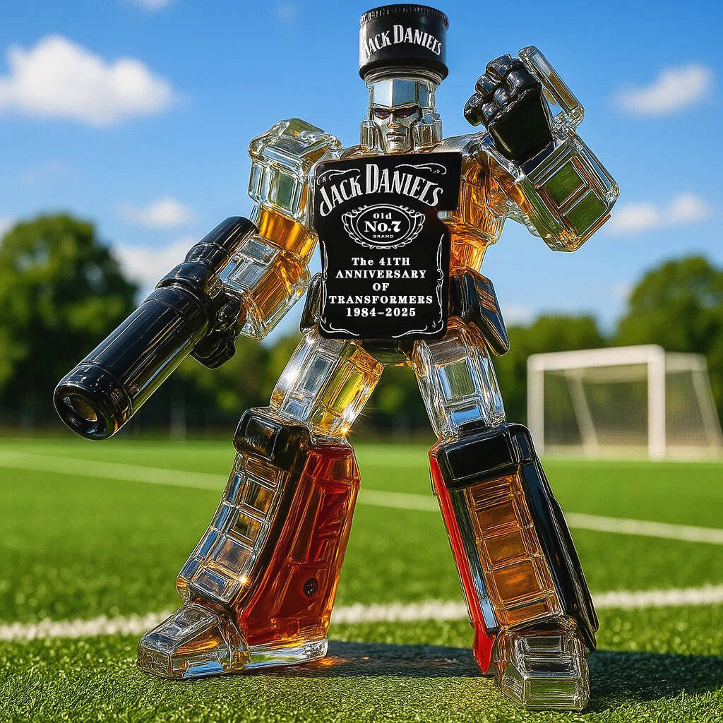 Transformers 41st Anniversary commemorative Whisky bottle