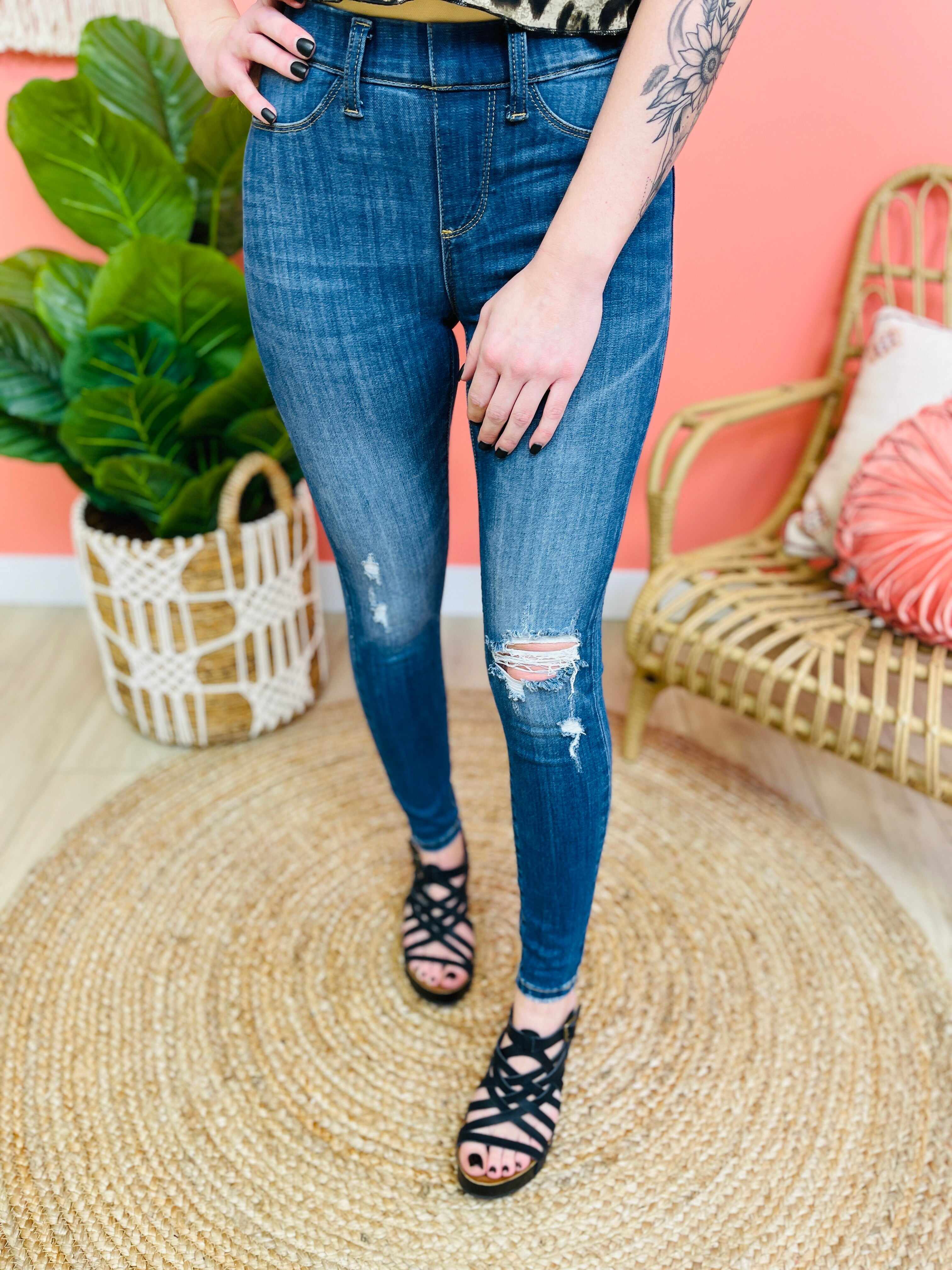Plus/Reg AH, Push It Pull On Skinny Jeans