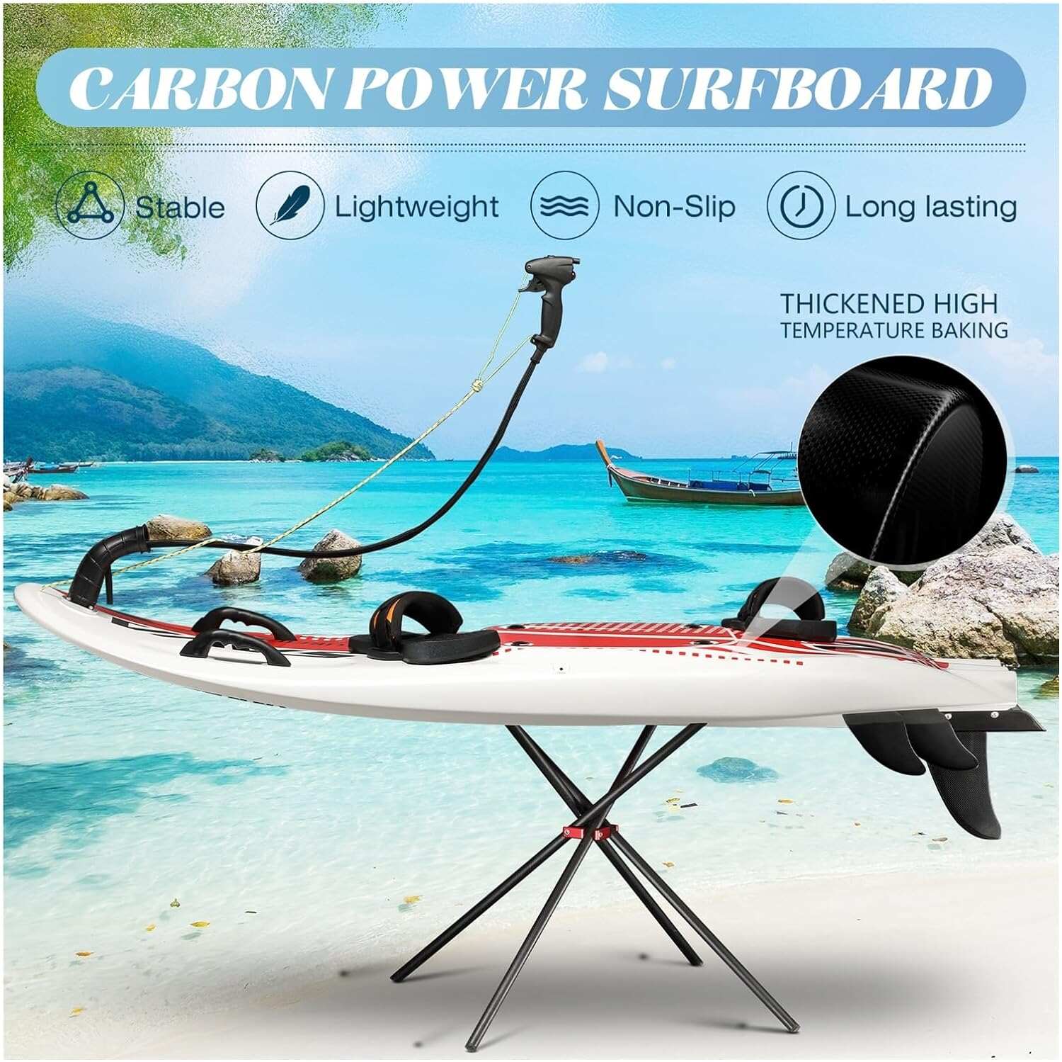 Surfboard Carbon Fibe Surf Jet Surfboard Electric Surfboard 60km/h Jet Surf Electrique Watersports Surfboard Outdoor Recreation