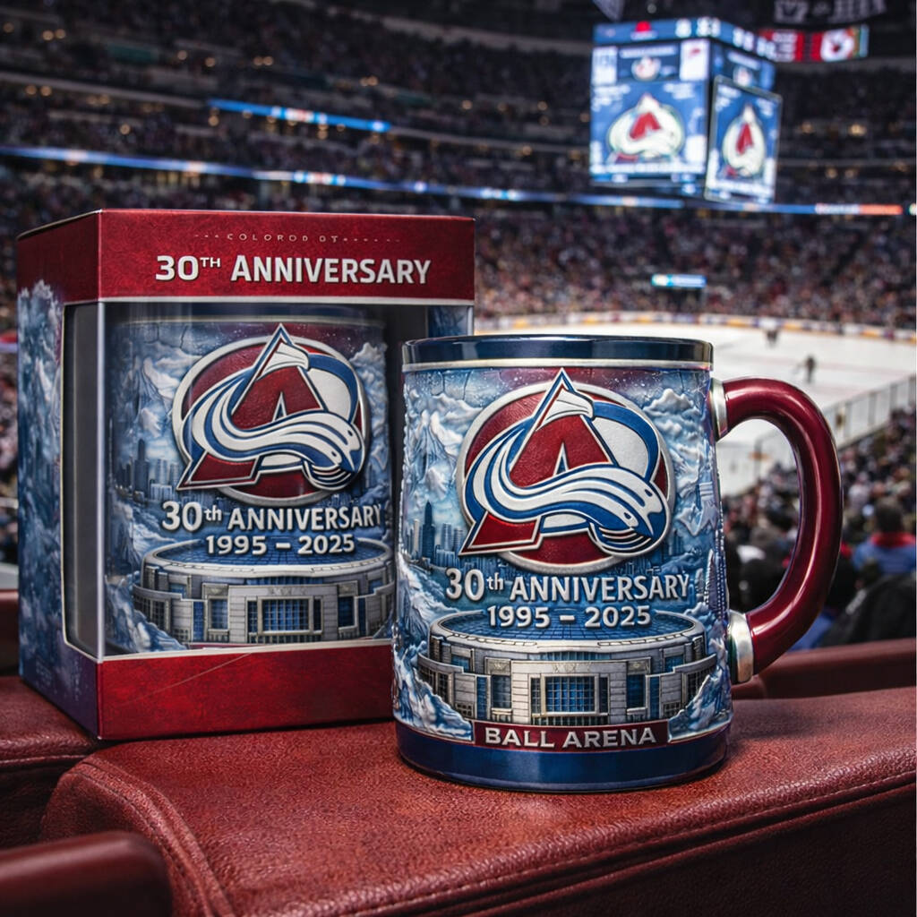 Avalanche 30th Anniversary Ball Arena Mug