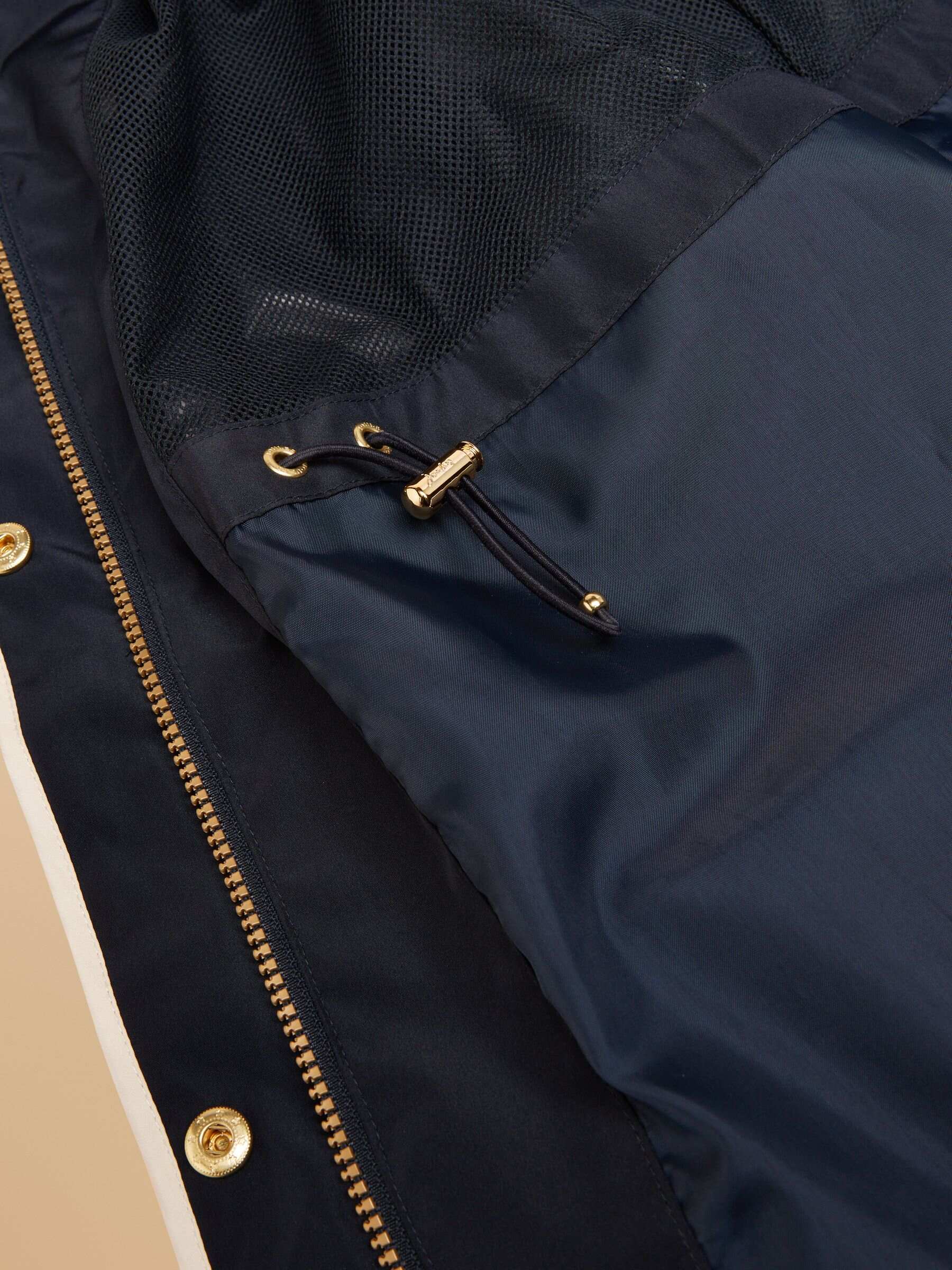 Holt Navy Blue Waterproof Packable Raincoat with Hood