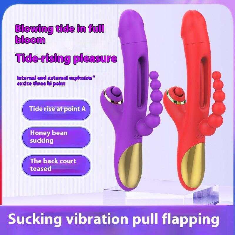3-in-1 Sucking, Patting, Vibrating Clitoral Wand