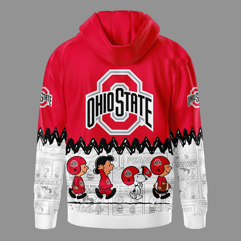 Ohio State Buckeyes | Premium NCAA Snoopy Peanuts Comic Hoodie MM