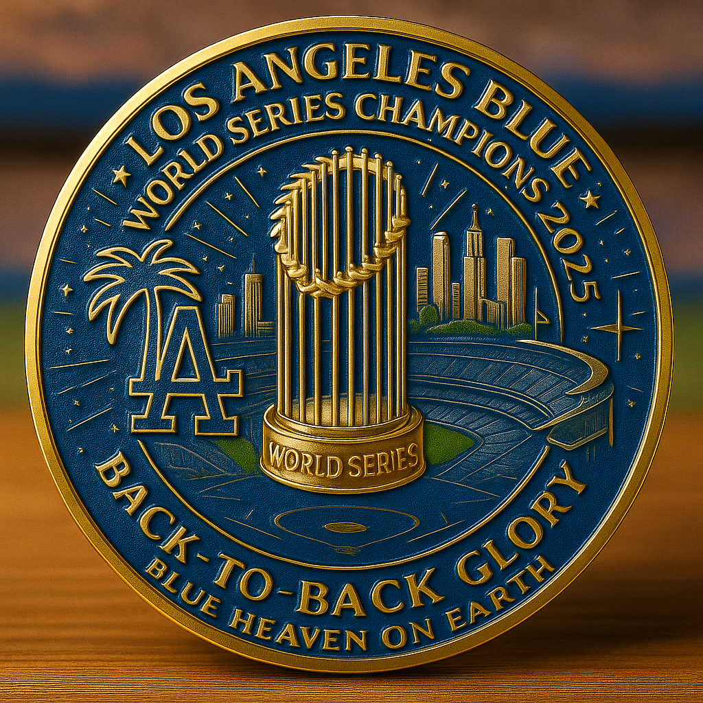 The Dodgers 2025 World Series Champions Commemorative Coin